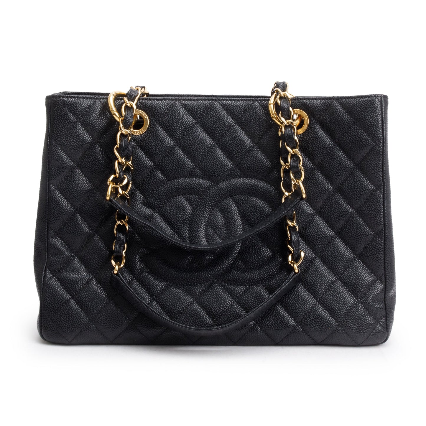 Chanel Black Caviar Leather Grand Shopping Tote (GST)