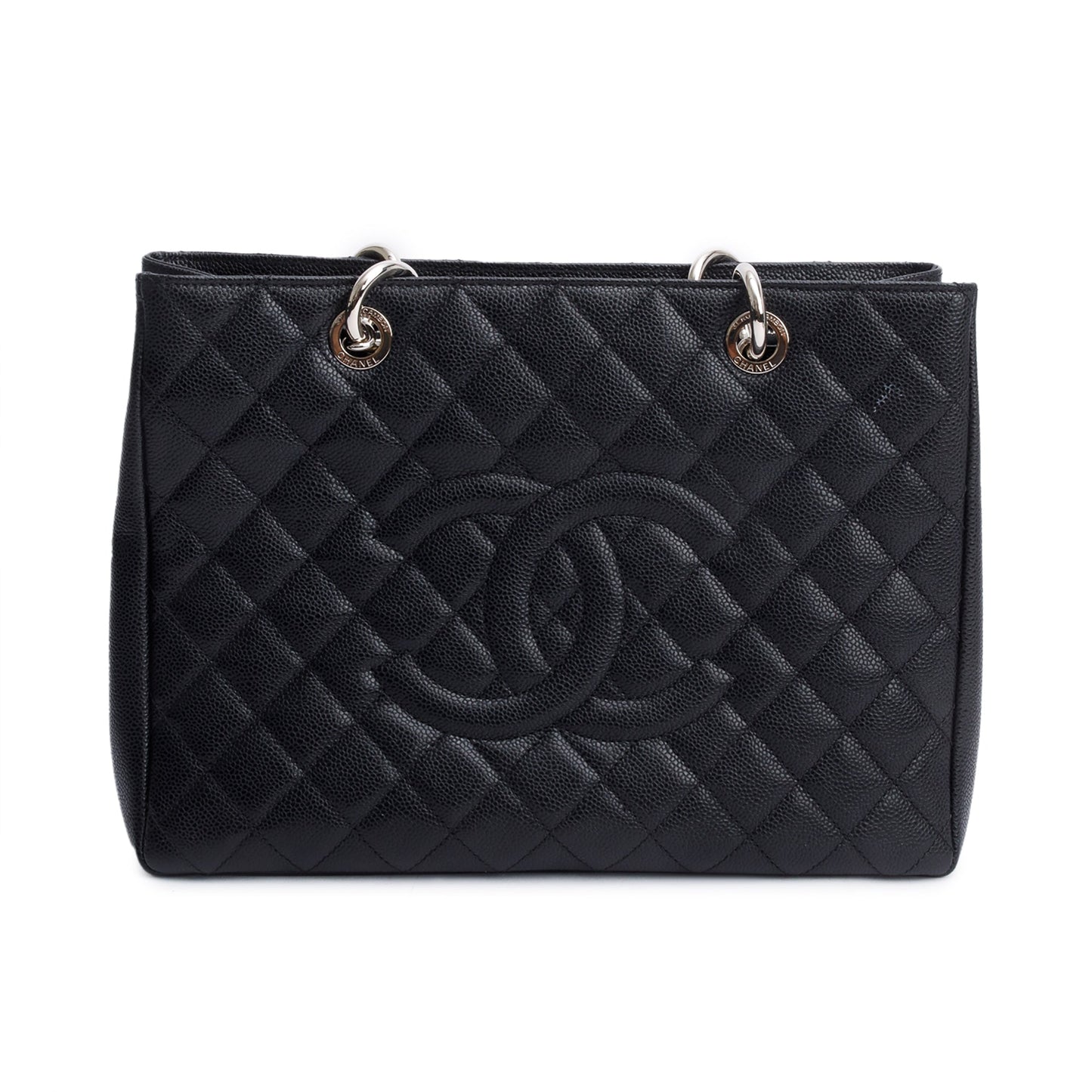 Chanel Black Caviar Leather Grand Shopping Tote (GST)