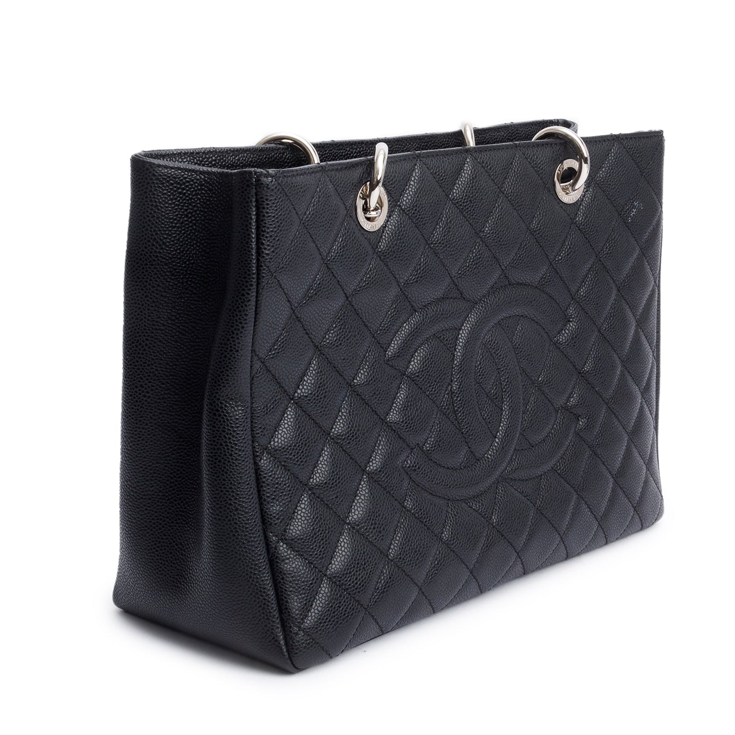 Chanel Black Caviar Leather Grand Shopping Tote (GST)