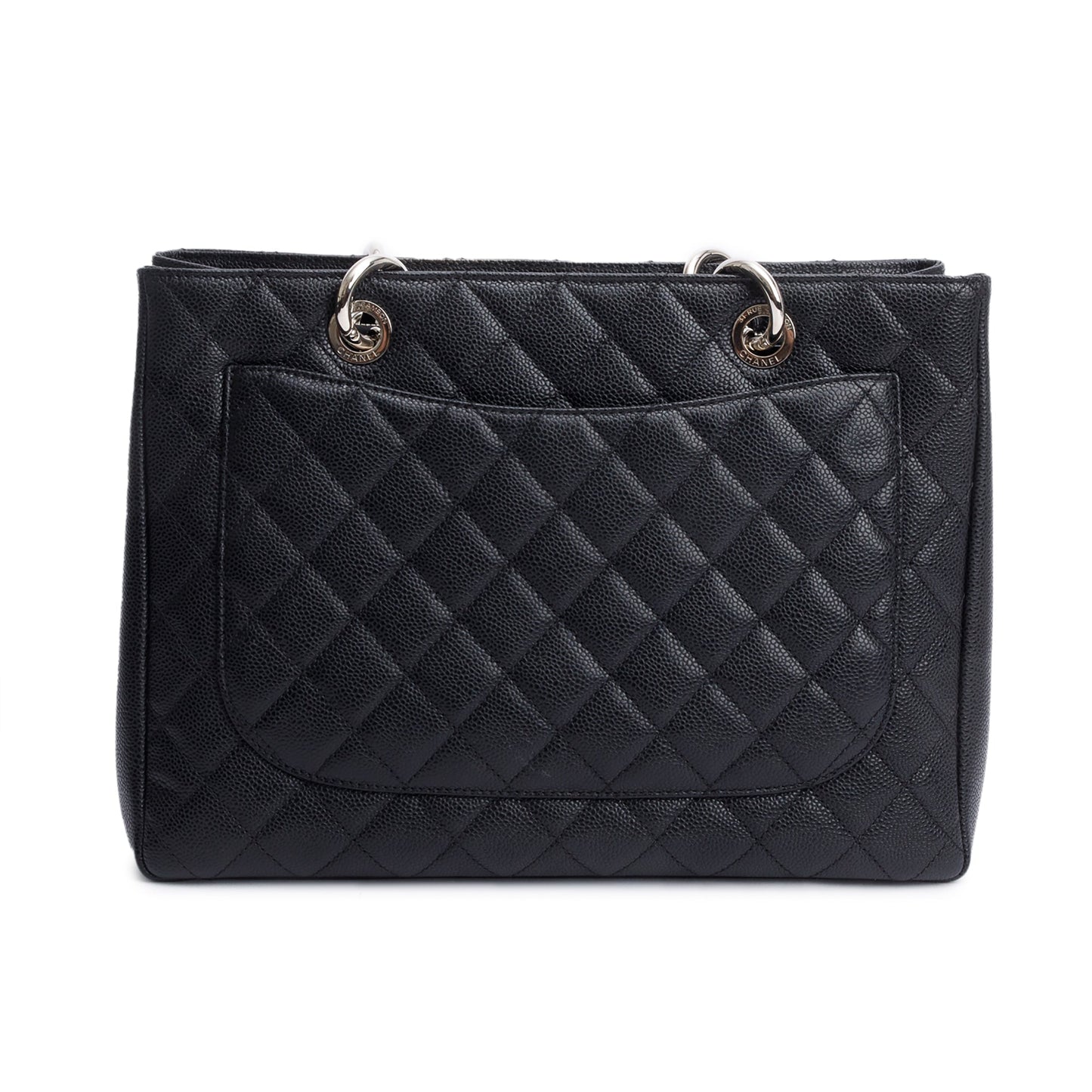 Chanel Black Caviar Leather Grand Shopping Tote (GST)