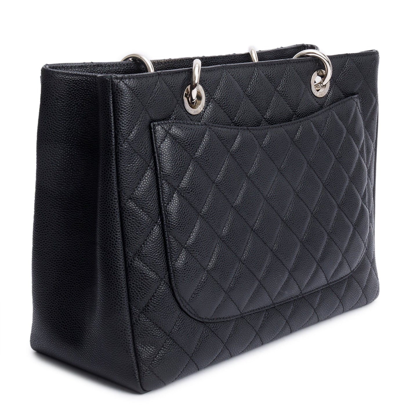 Chanel Black Caviar Leather Grand Shopping Tote (GST)