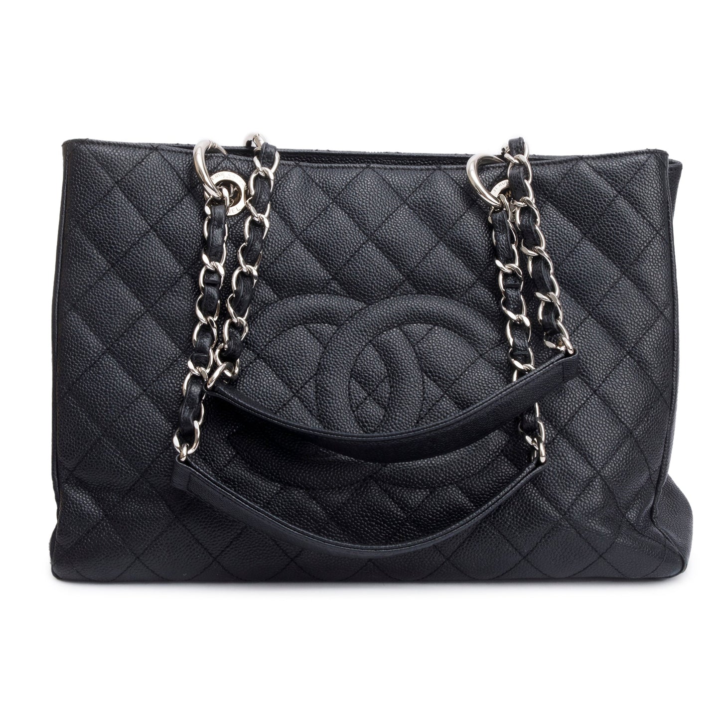 Chanel Black Caviar Leather Grand Shopping Tote (GST)