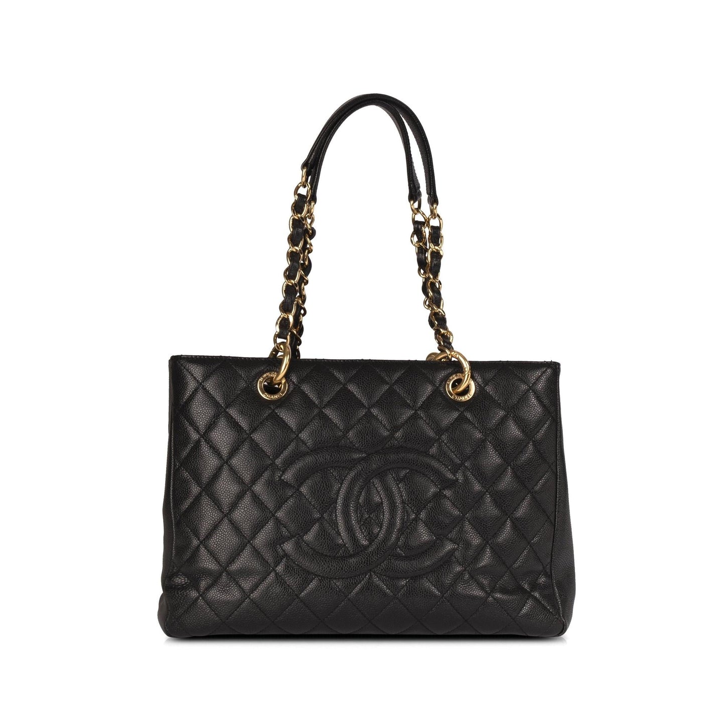 Chanel Black Caviar Leather Grand Shopping Tote (GST)