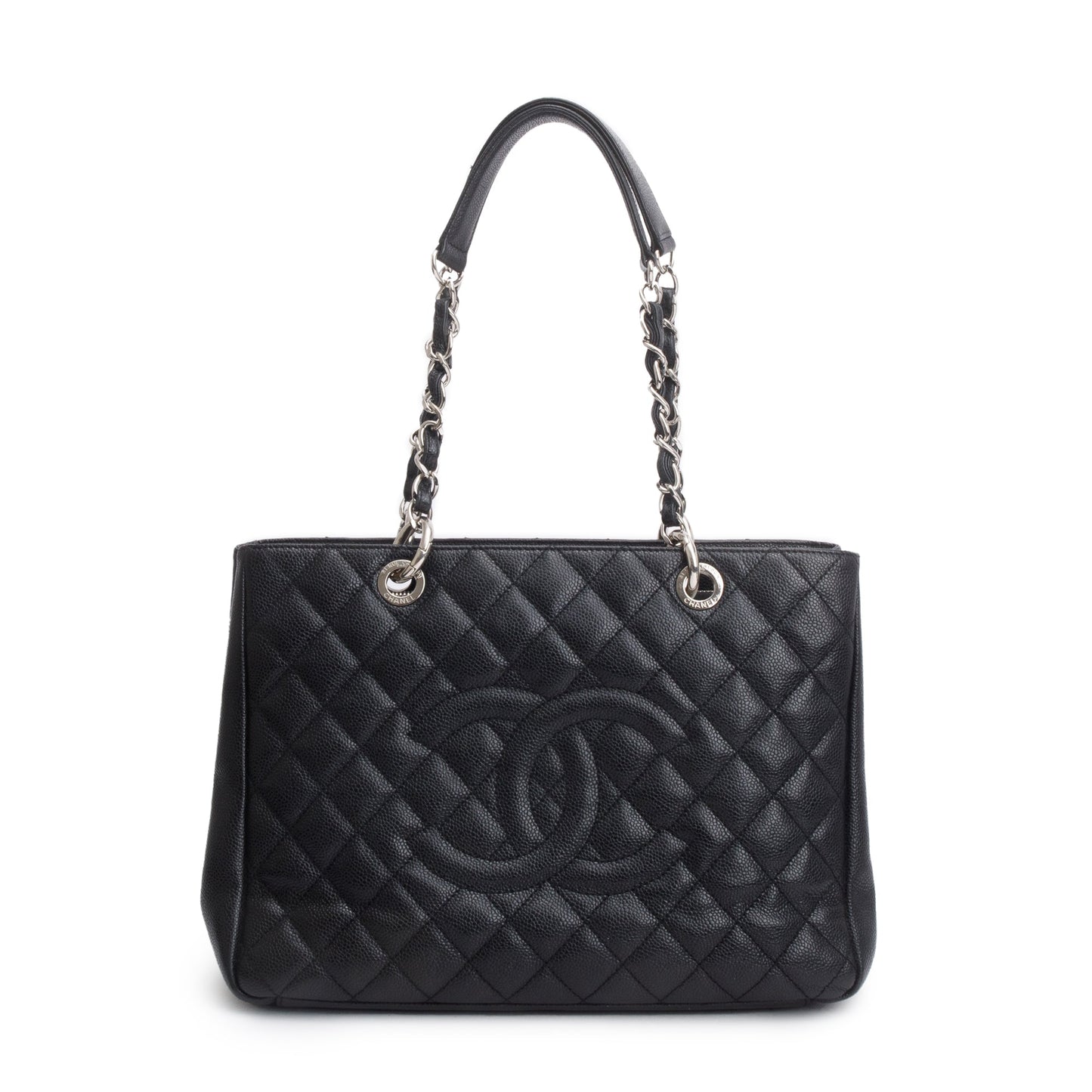 Chanel Black Caviar Leather Grand Shopping Tote (GST)