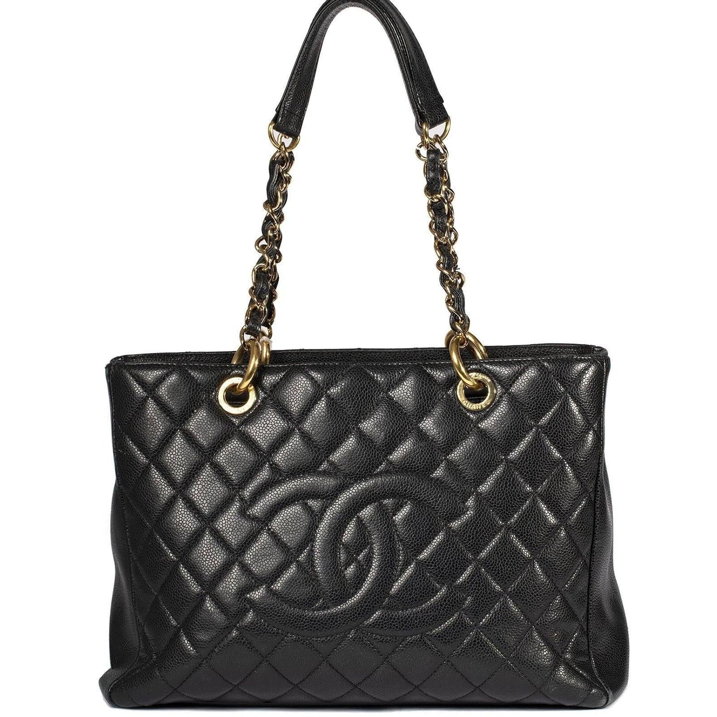 Chanel Black Caviar Leather Grand Shopping Tote (GST)