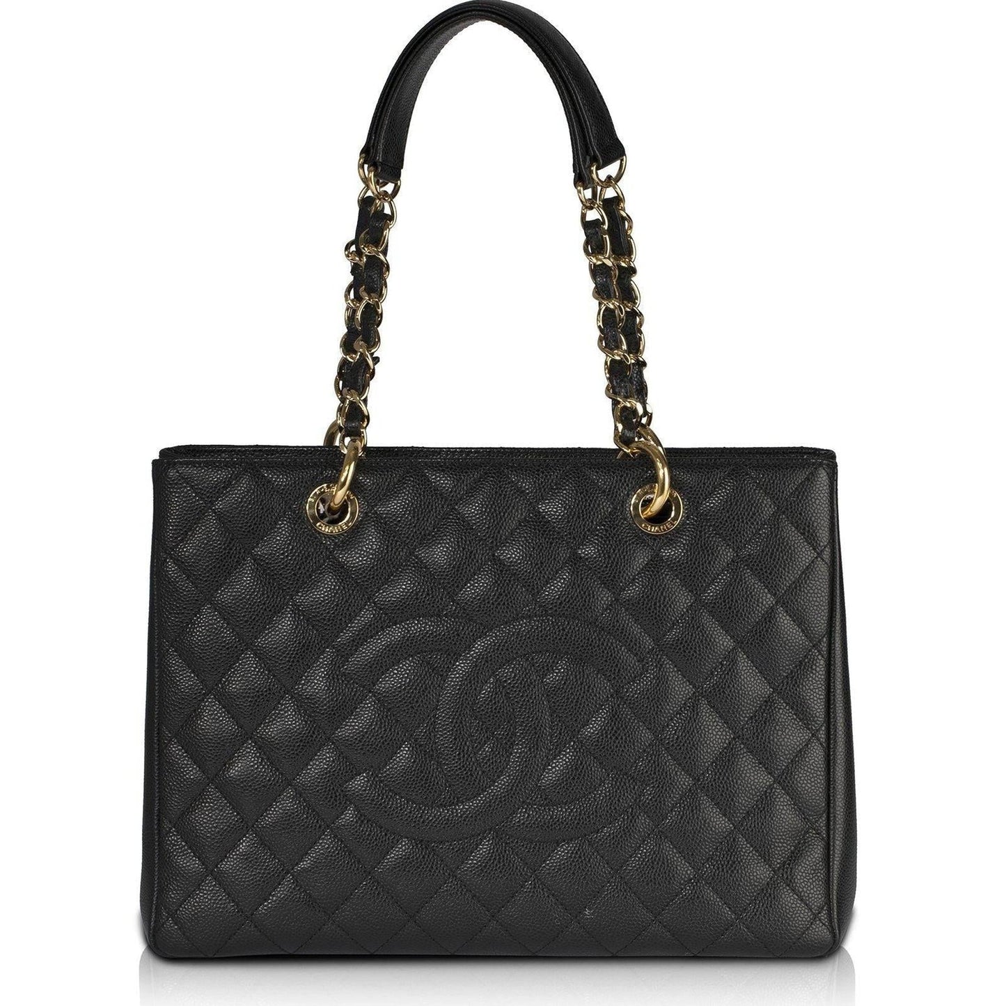 Chanel Black Caviar Leather Grand Shopping Tote (GST)