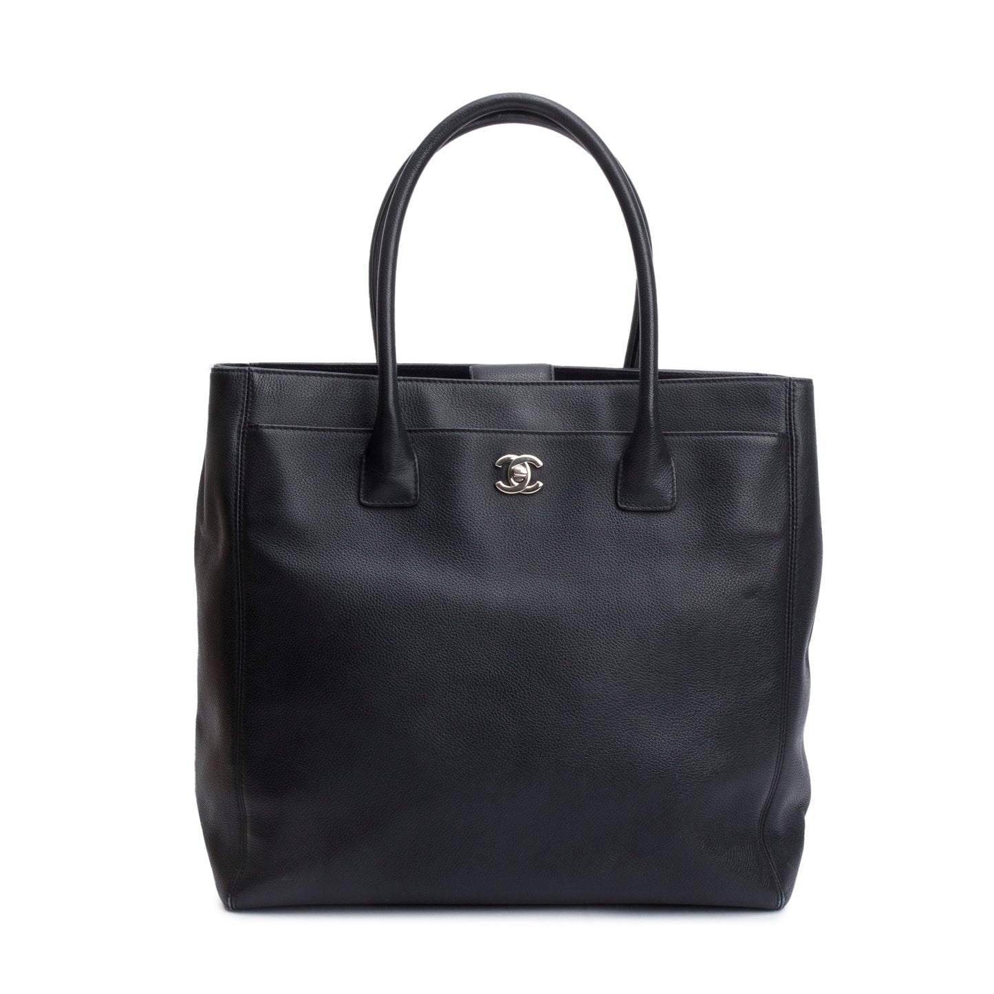 Chanel Black Caviar Leather Medium Tall Cerf Tote
