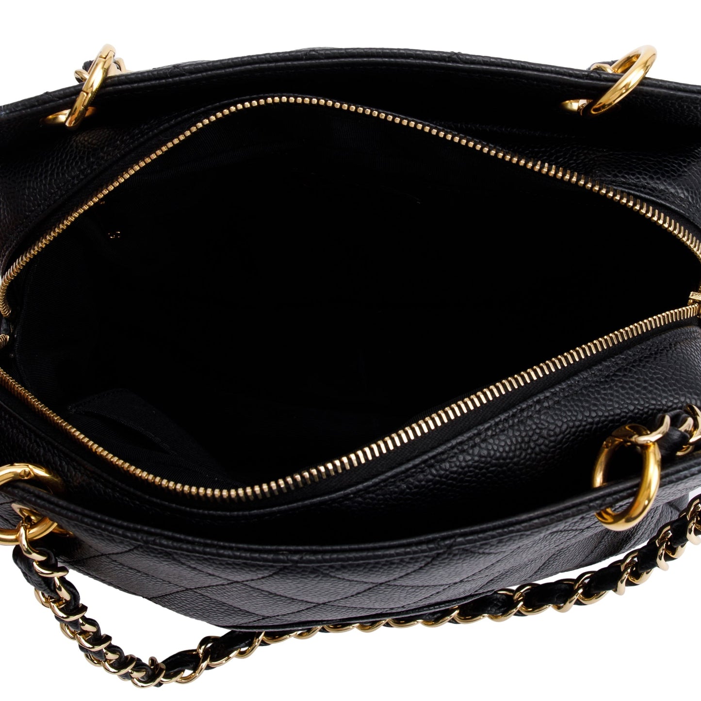Chanel Black Caviar Leather Petite Timeless Tote