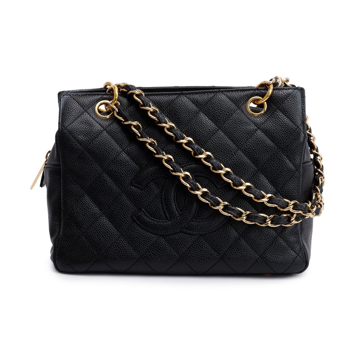 Chanel Black Caviar Leather Petite Timeless Tote