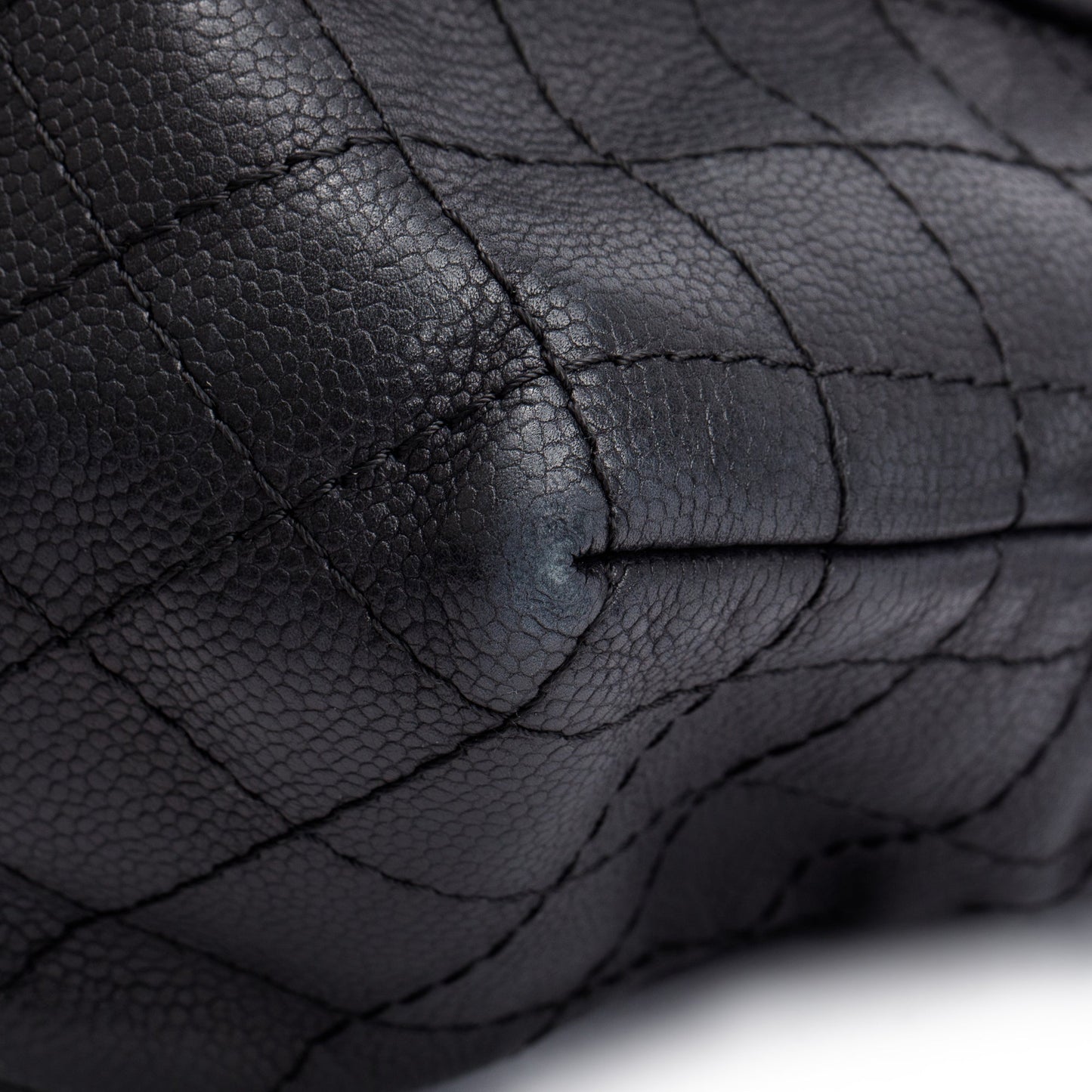 Chanel Black Caviar Leather Timeless CC Hobo Bag