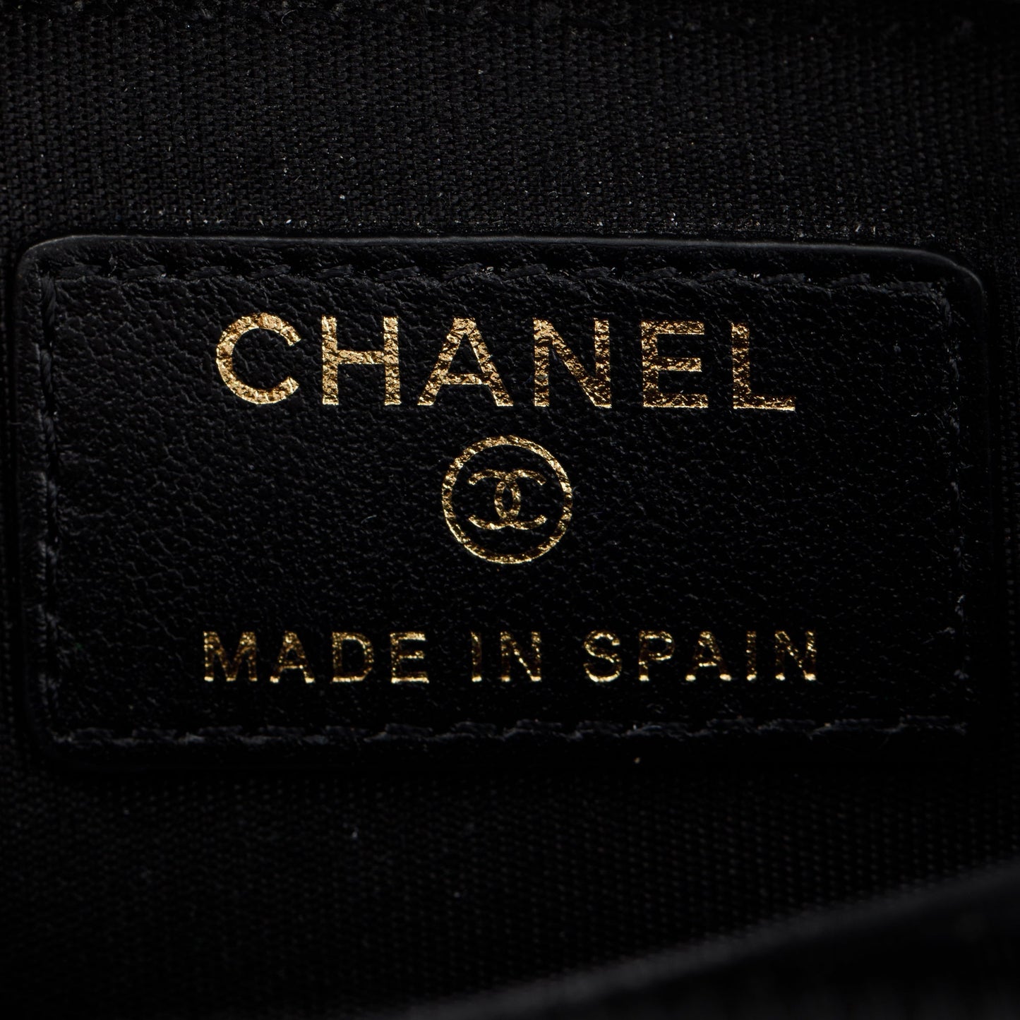 Chanel Black Caviar Leather Zip Around Boy Coin Purse