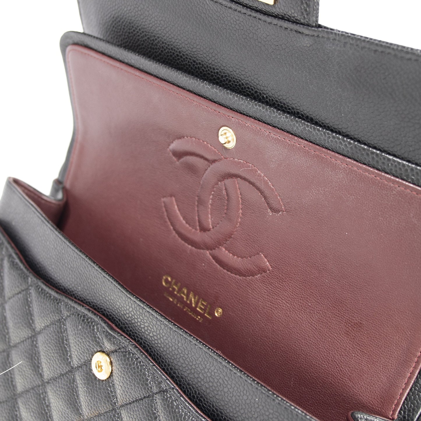 Chanel Black Caviar Medium Classic Double Flap Bag