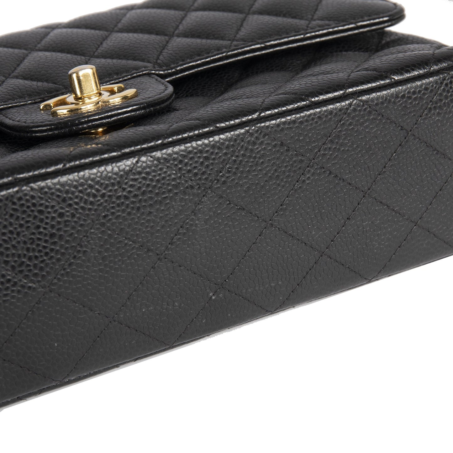 Chanel Black Caviar Medium Classic Double Flap Bag