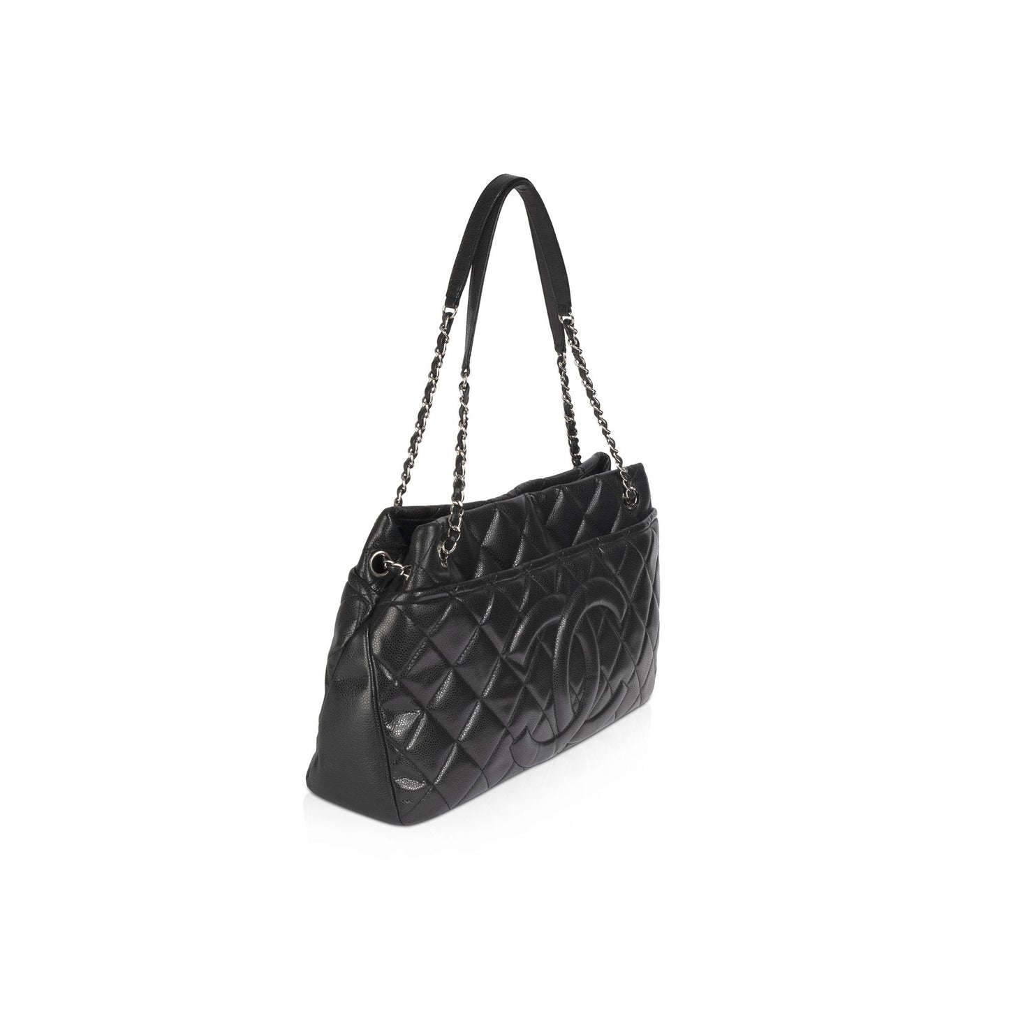 Chanel Black Caviar Timeless Soft Shopper Tote
