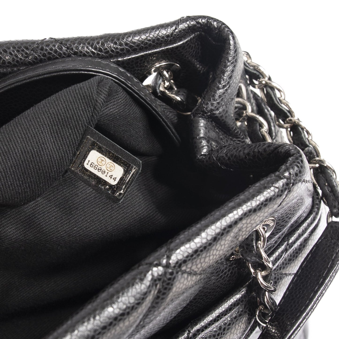 Chanel Black Caviar Timeless Soft Shopper Tote