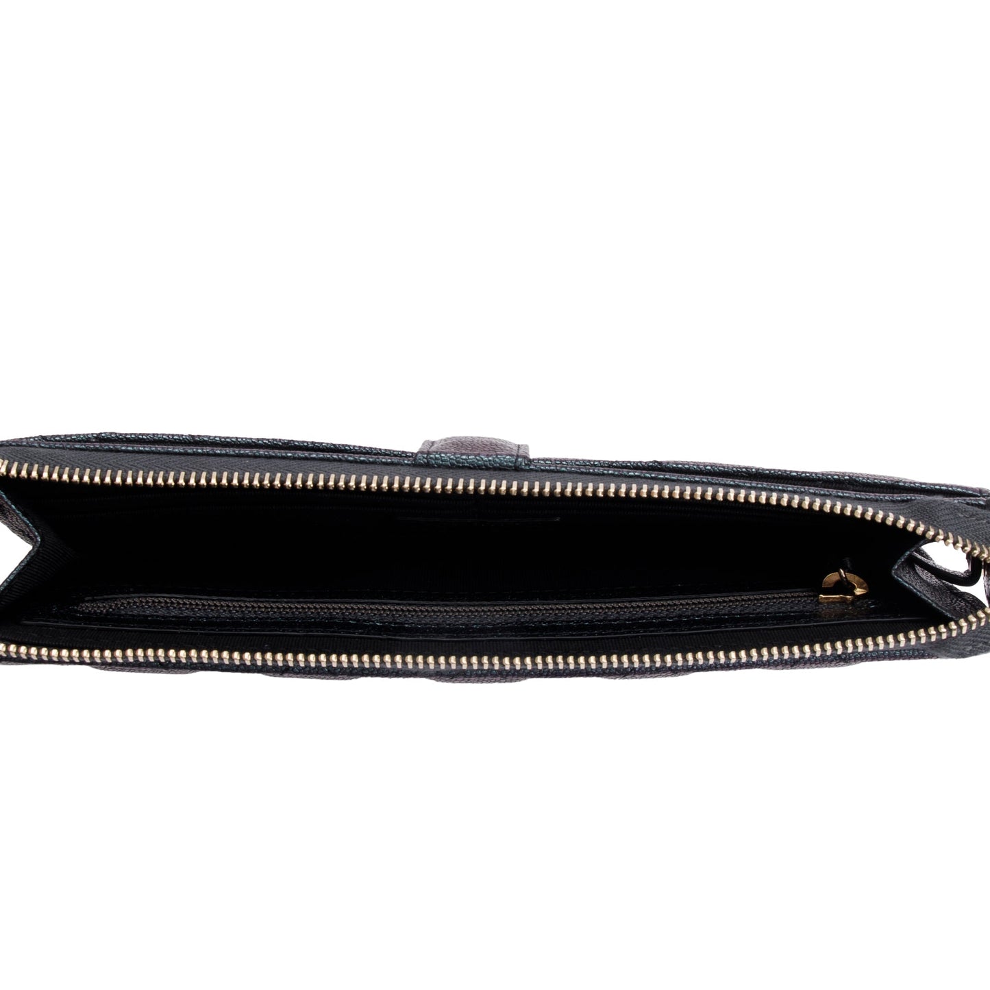 Chanel Black Iridescent Caviar Leather Classic Pouch with Handle