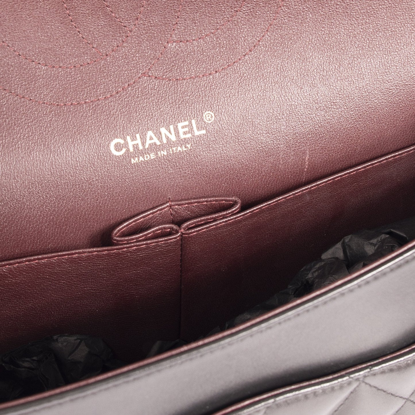 Chanel Black Lambskin Classic Jumbo Double Flap Bag