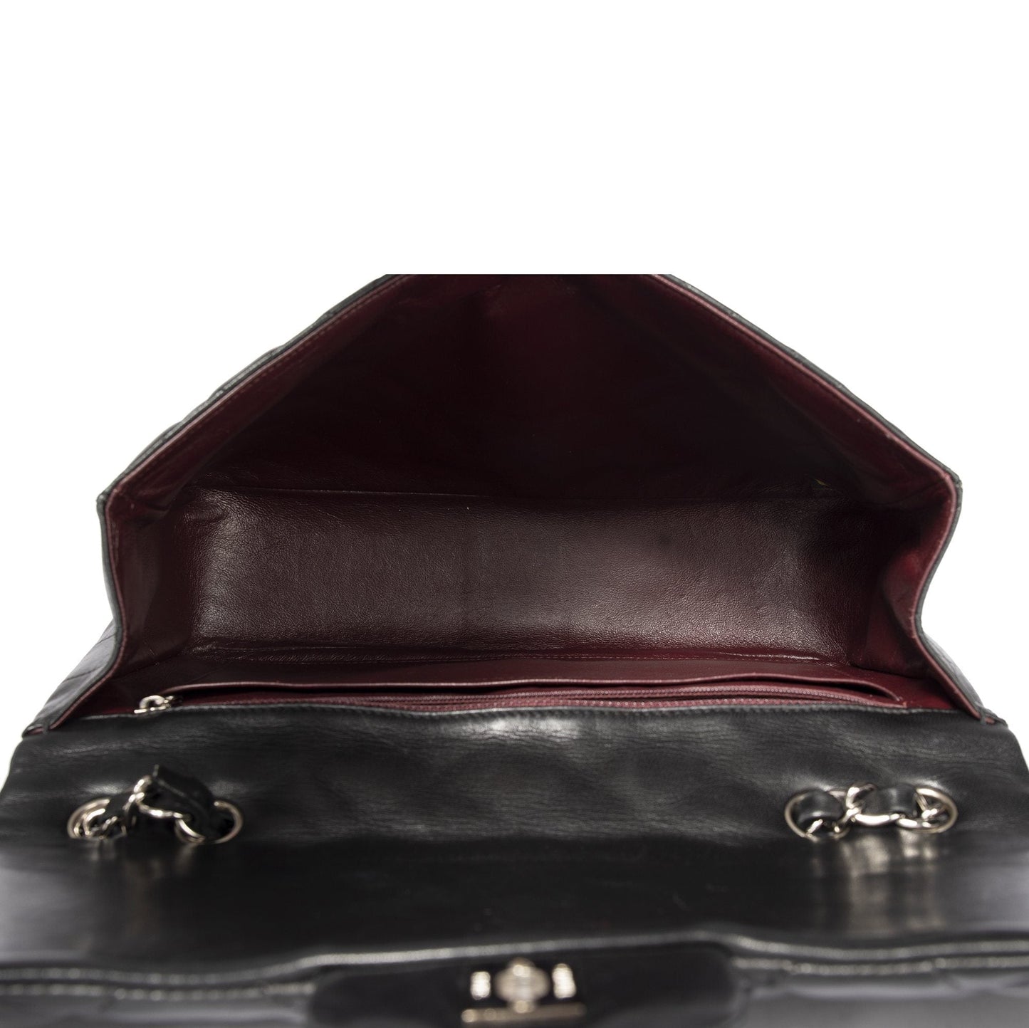 Chanel Black Lambskin Classic Jumbo Single Flap Bag