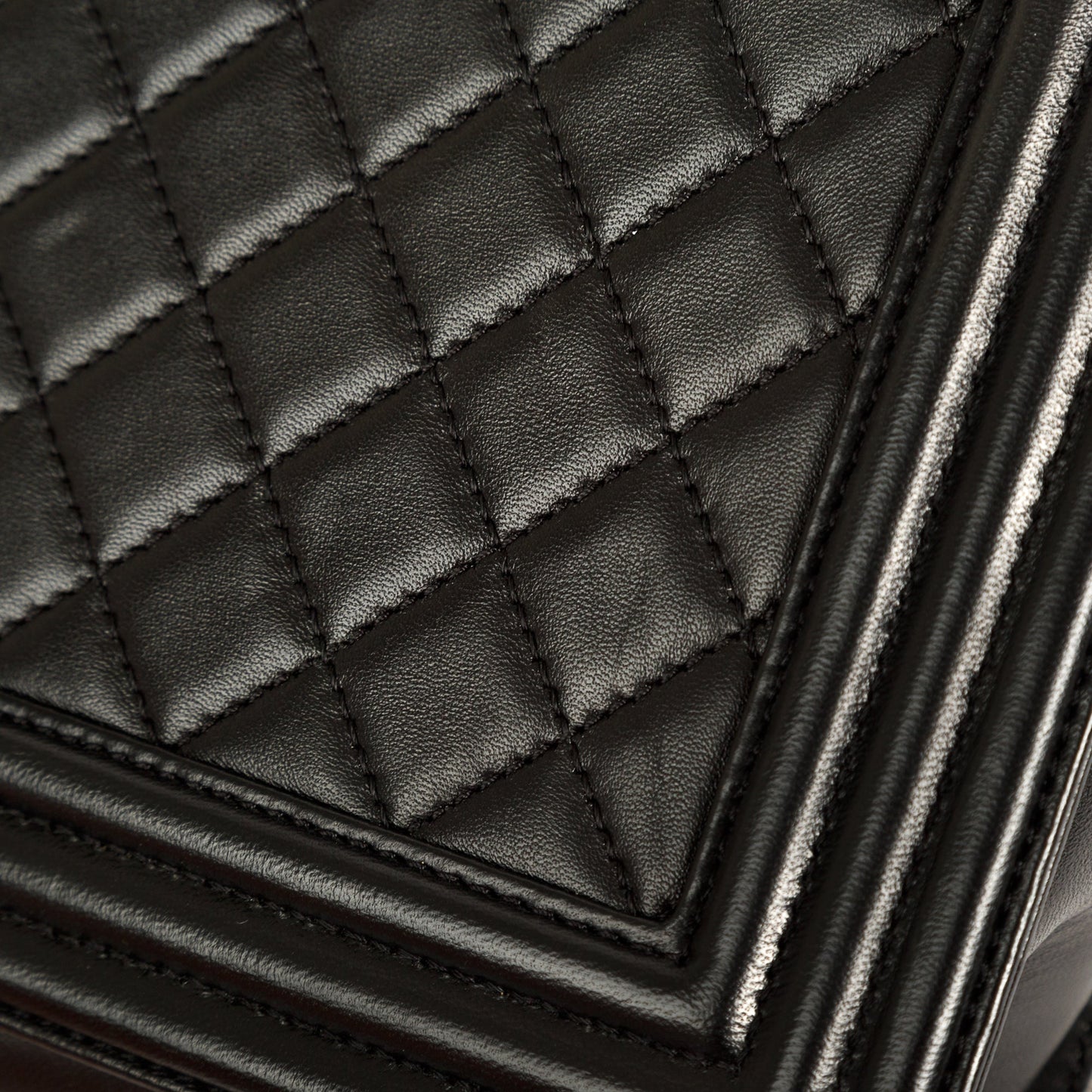 Chanel Black Lambskin Large Boy Bag