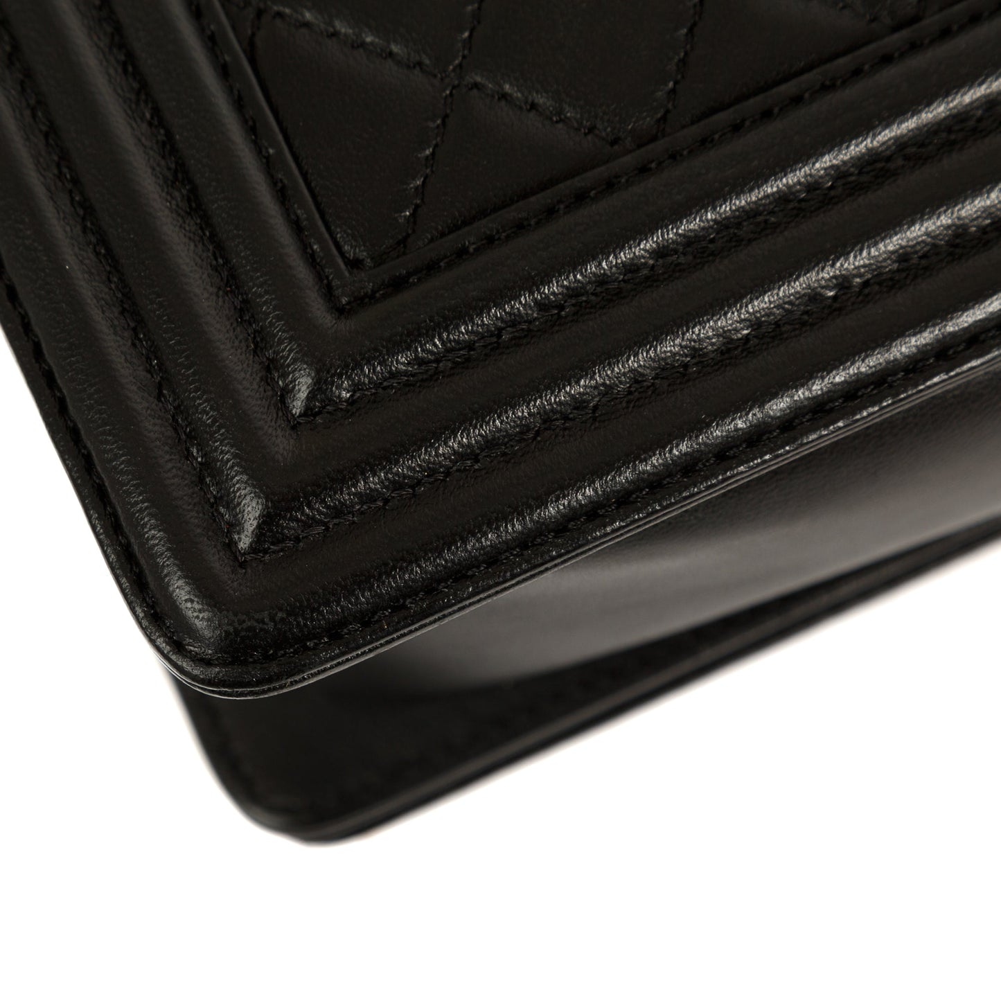 Chanel Black Lambskin Large Boy Bag