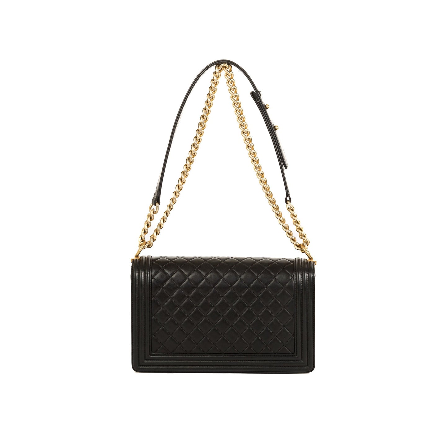 Chanel Black Lambskin Large Boy Bag