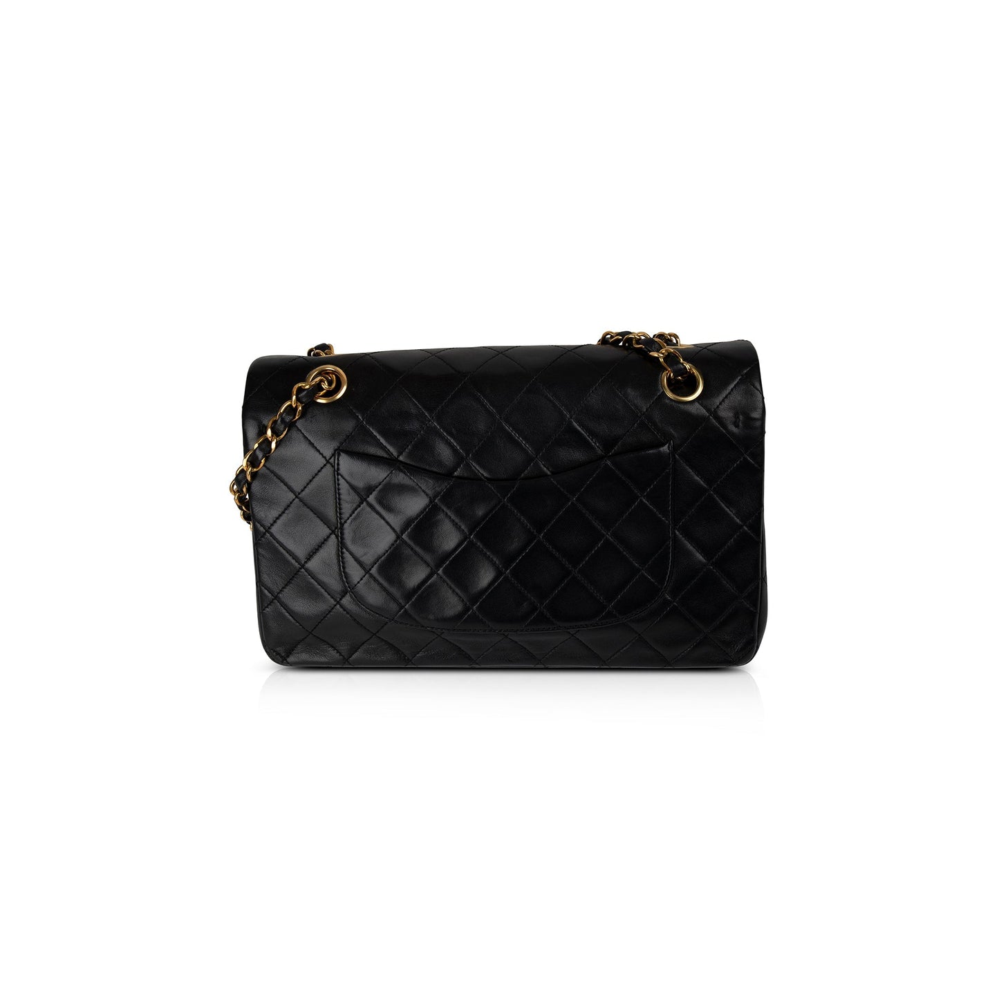 Chanel Black Lambskin Medium Classic Double Flap Bag
