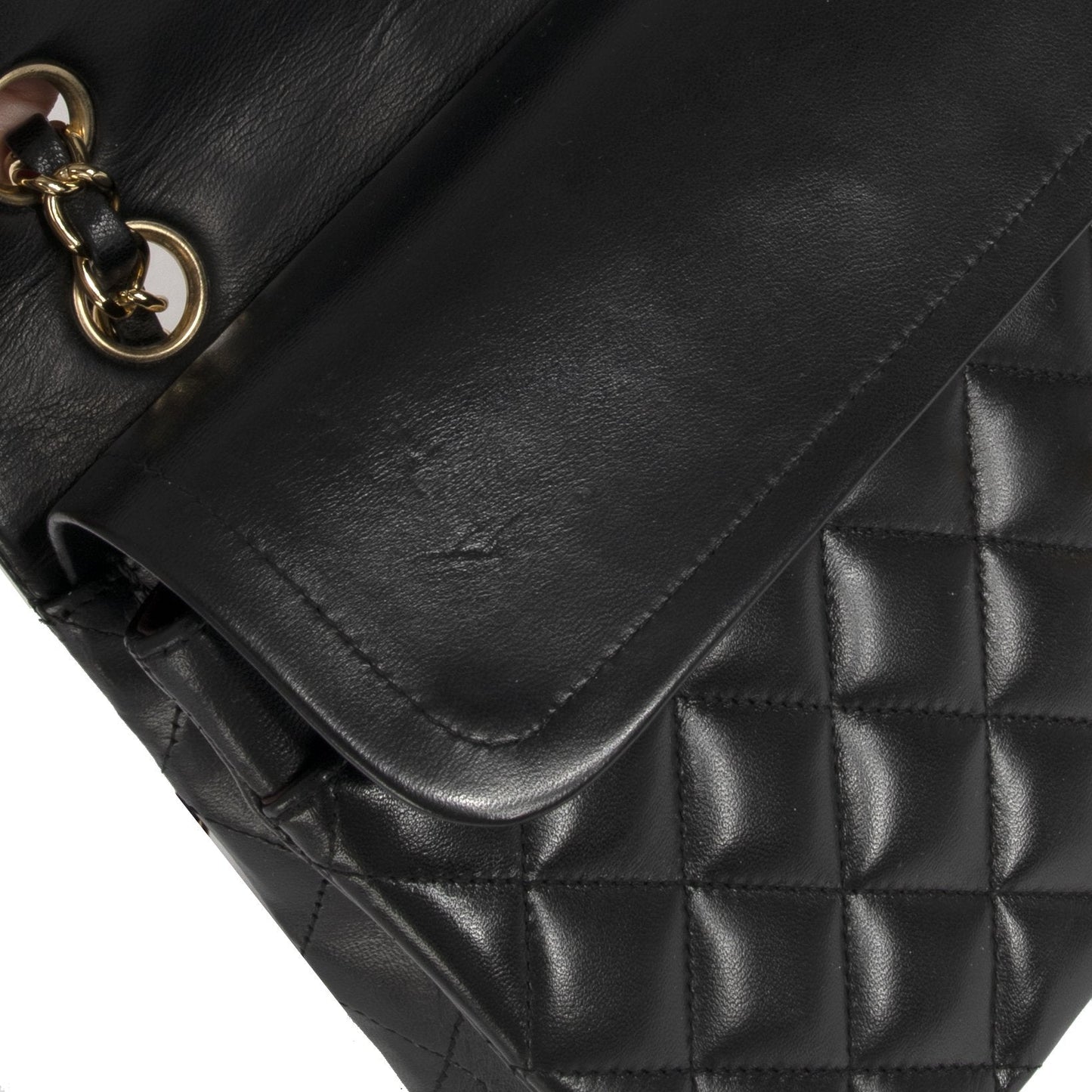 Chanel Black Lambskin Medium Classic Double Flap Bag