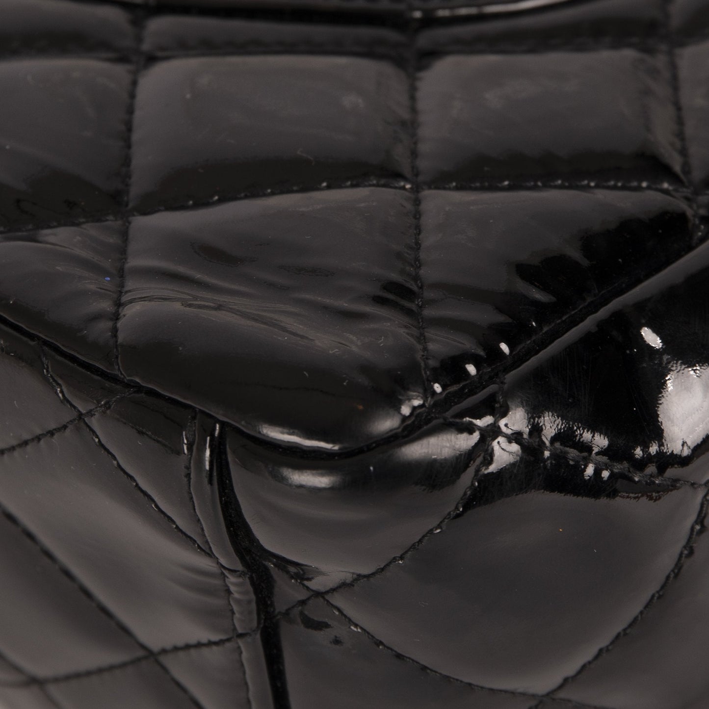 Chanel Black Patent Classic Maxi Double Flap Bag