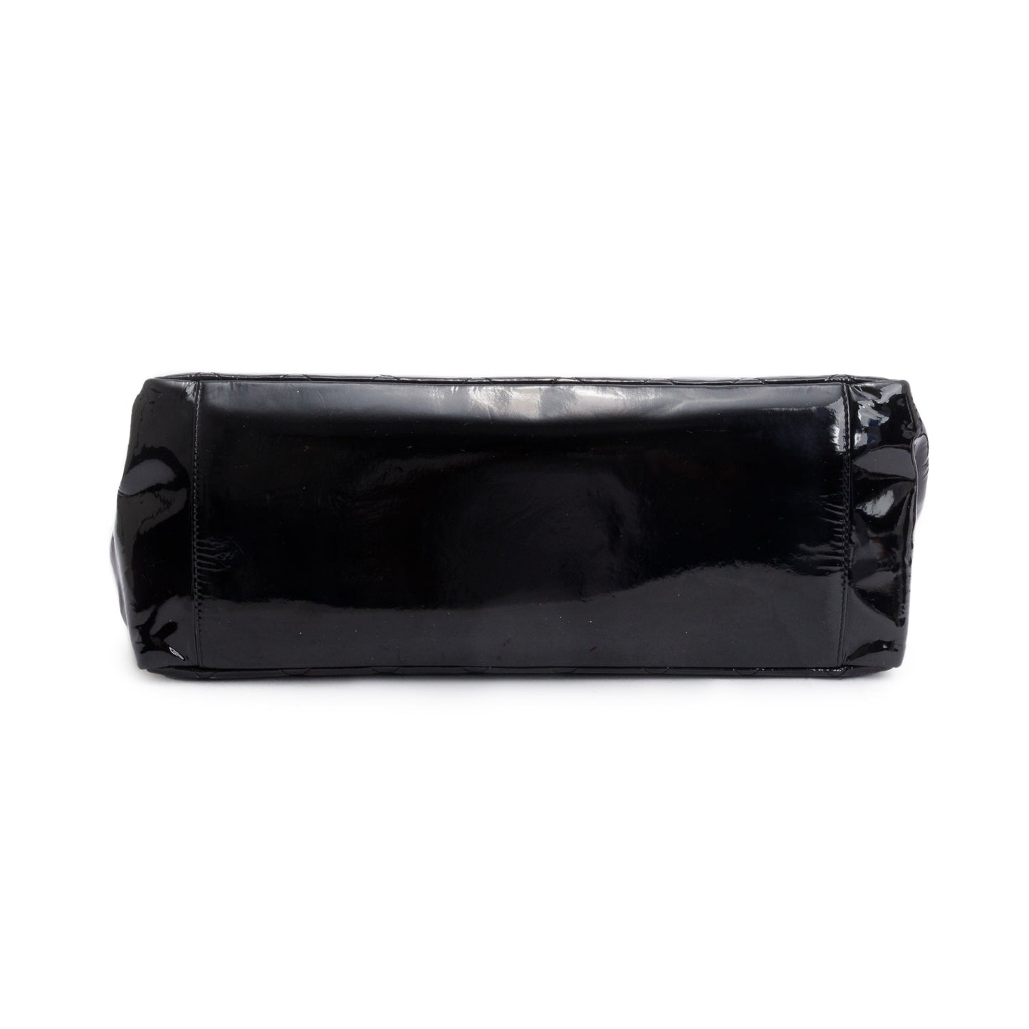 Chanel Black Patent Leather Grand Shopping Tote (GST)