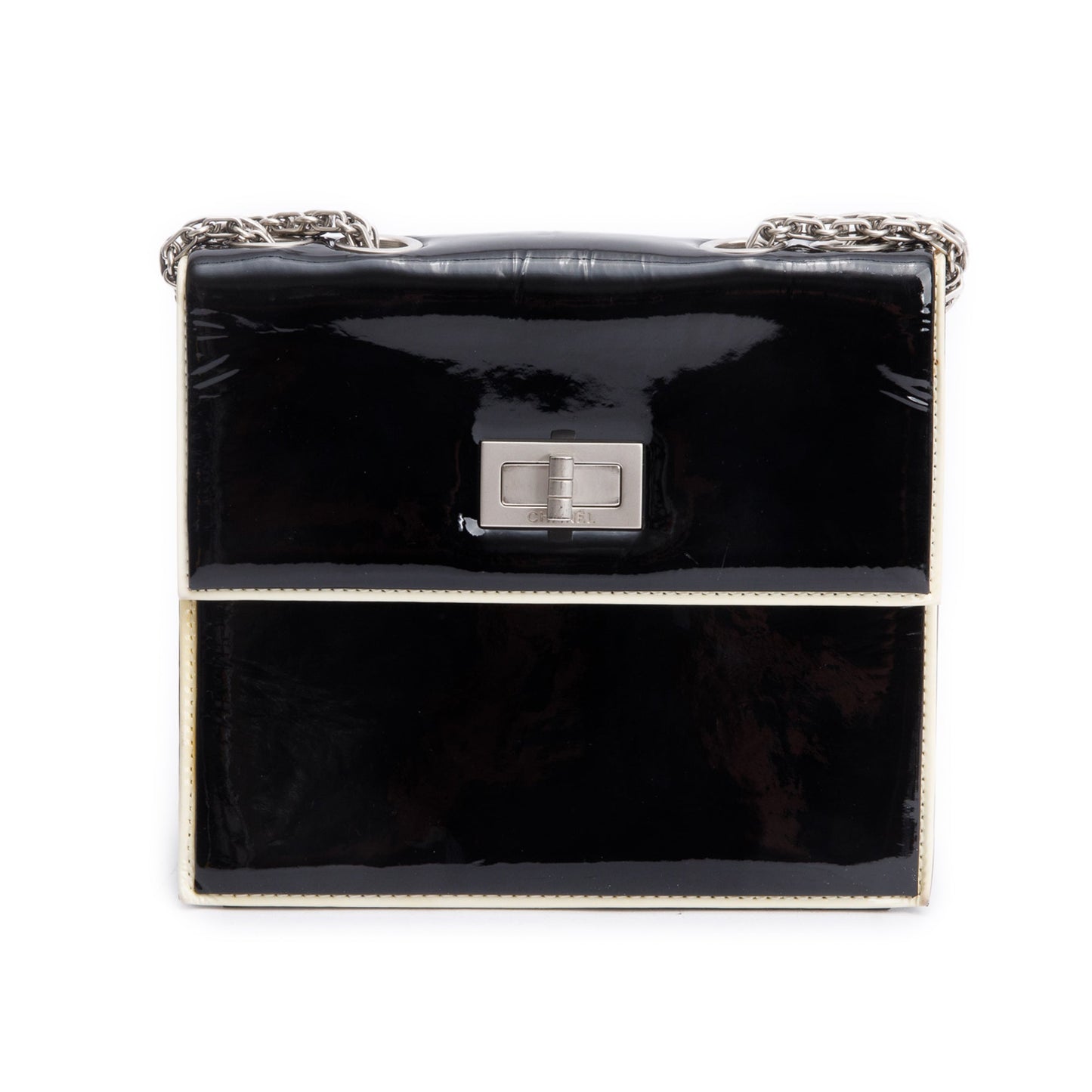 Chanel Black Patent Leather Reissue Square Flap Bag