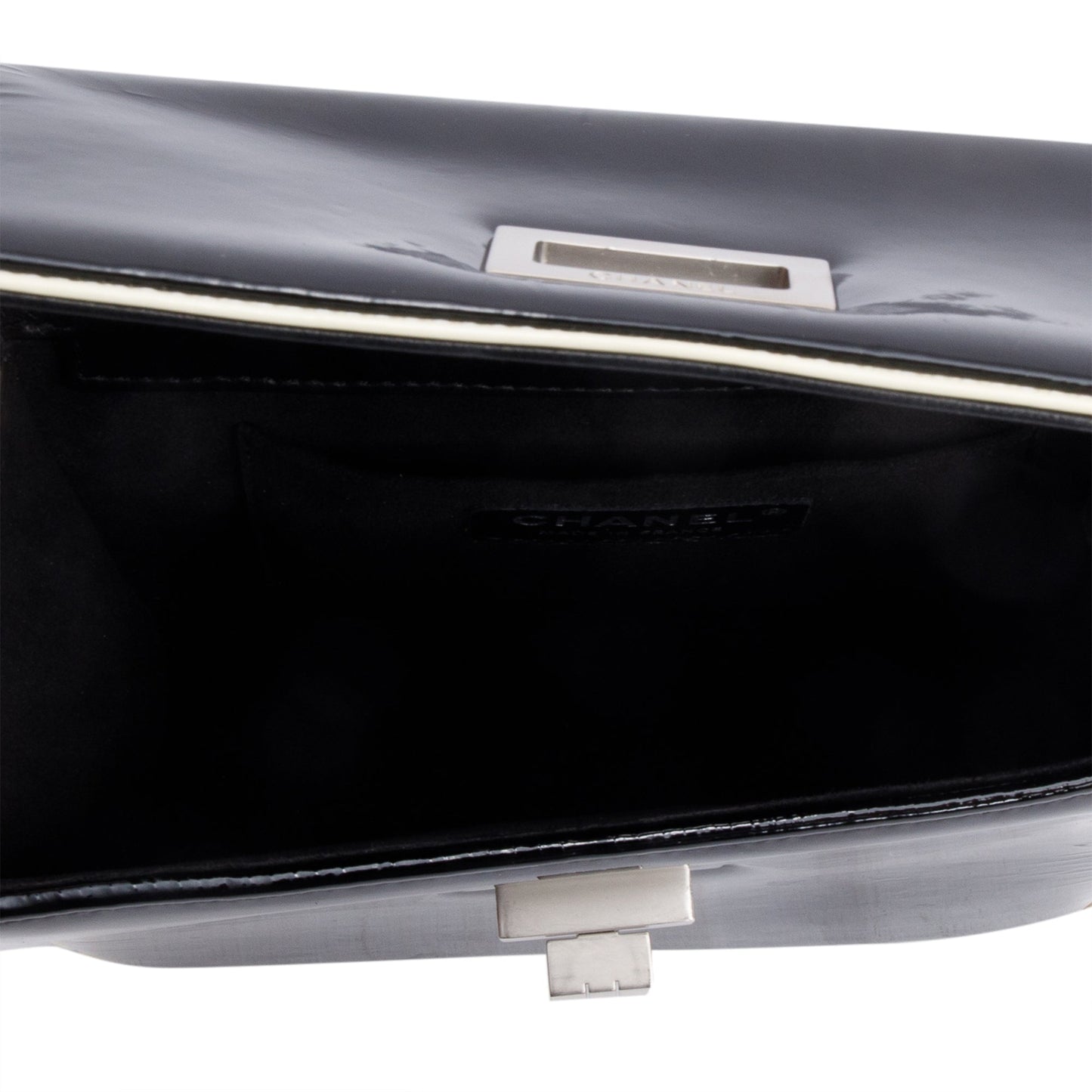 Chanel Black Patent Leather Reissue Square Flap Bag