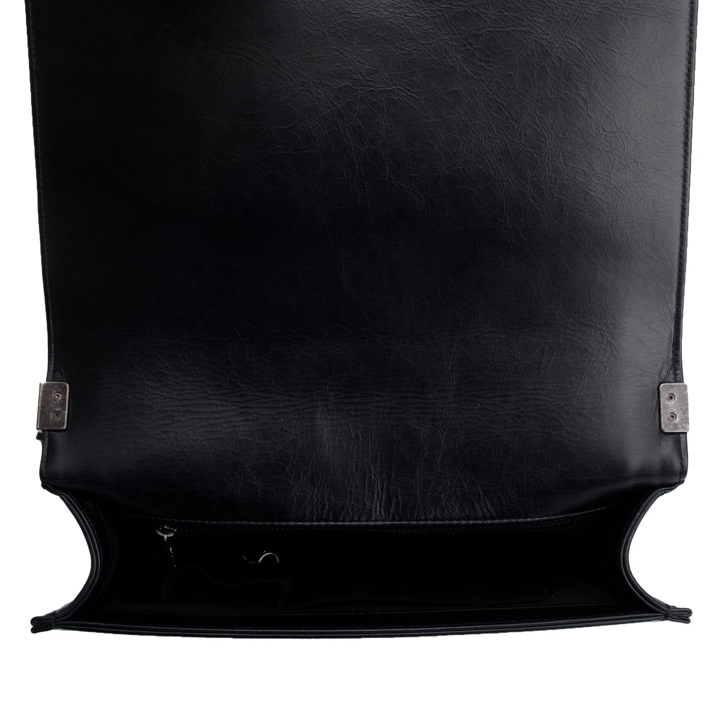 Chanel Black Quilted Aged Calfskin XL Boy Bag