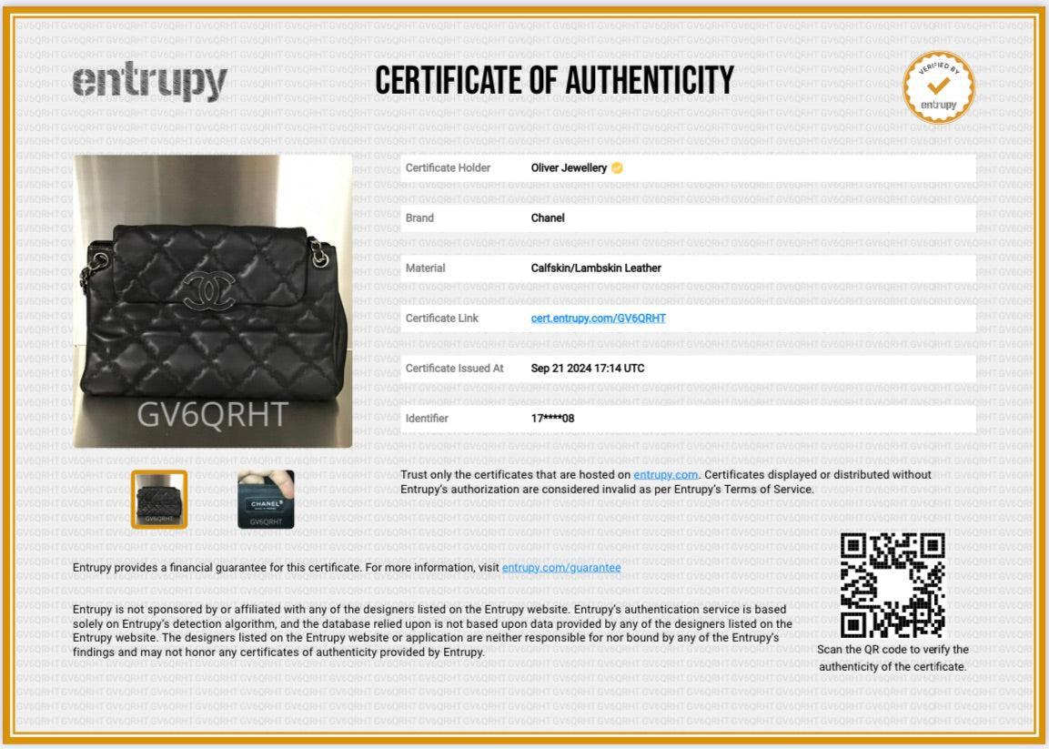 Chanel Black Quilted Calfskin Leather Large Double Stitch Hamptons Flap Bag