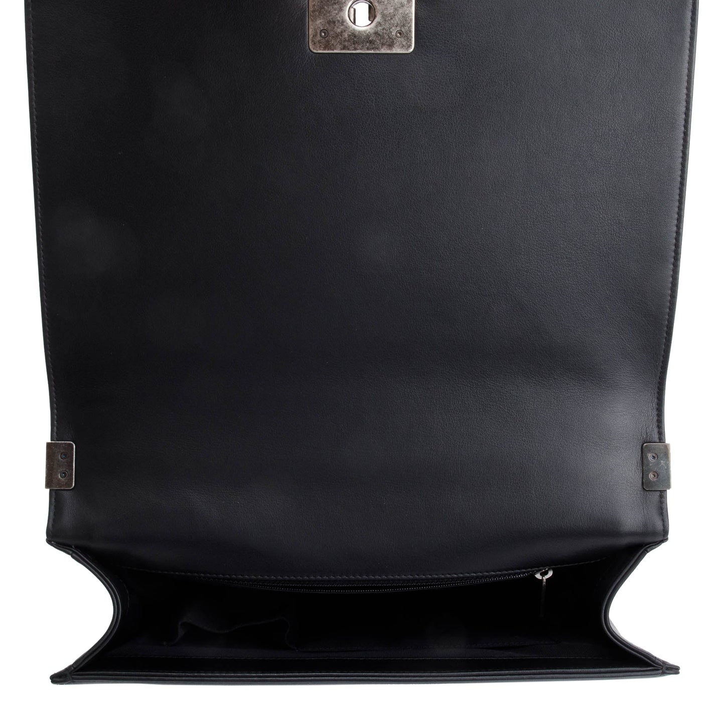 Chanel Black Quilted Calfskin Leather XL Boy Bag
