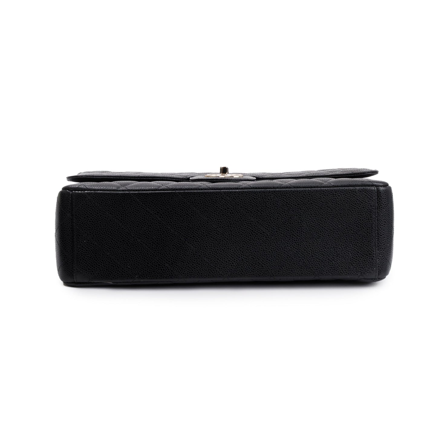 Chanel Black Quilted Caviar Leather Classic Maxi Double Flap Bag