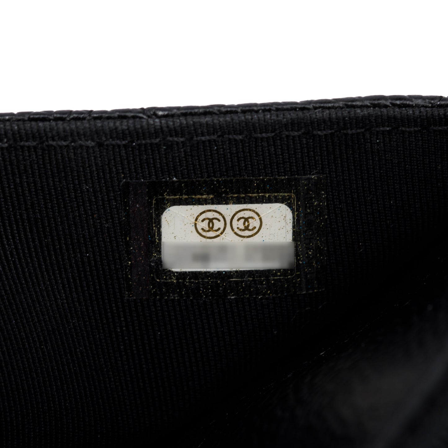 Chanel Black Quilted Caviar Leather Classic Wallet on Chain