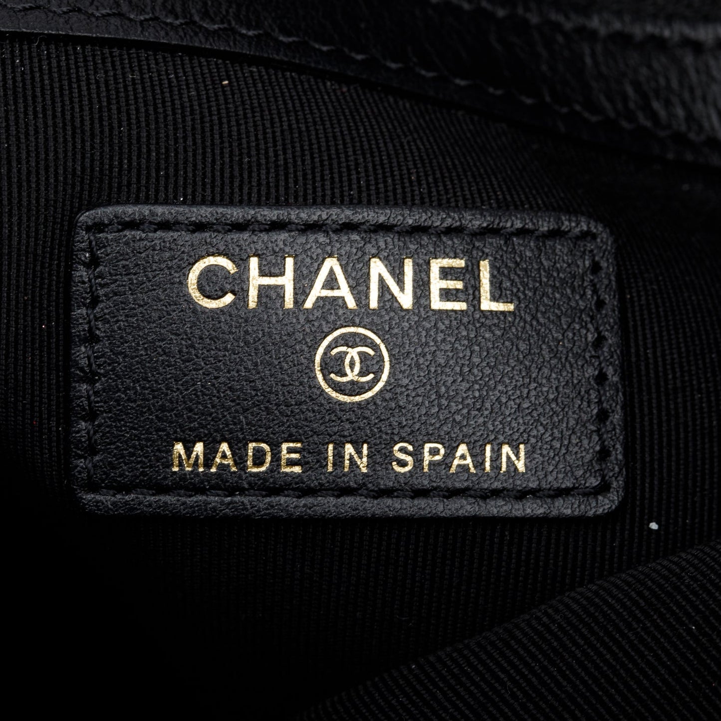 Chanel Black Quilted Caviar Leather Medium Boy O-Case Clutch