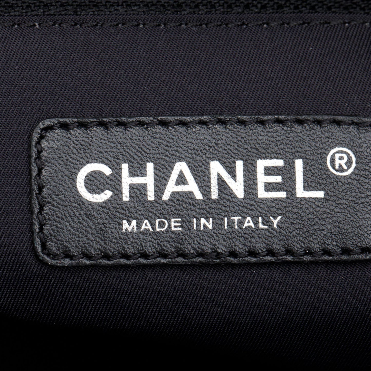 Chanel Black Quilted Coated Canvas Large Paris Biarritz Tote