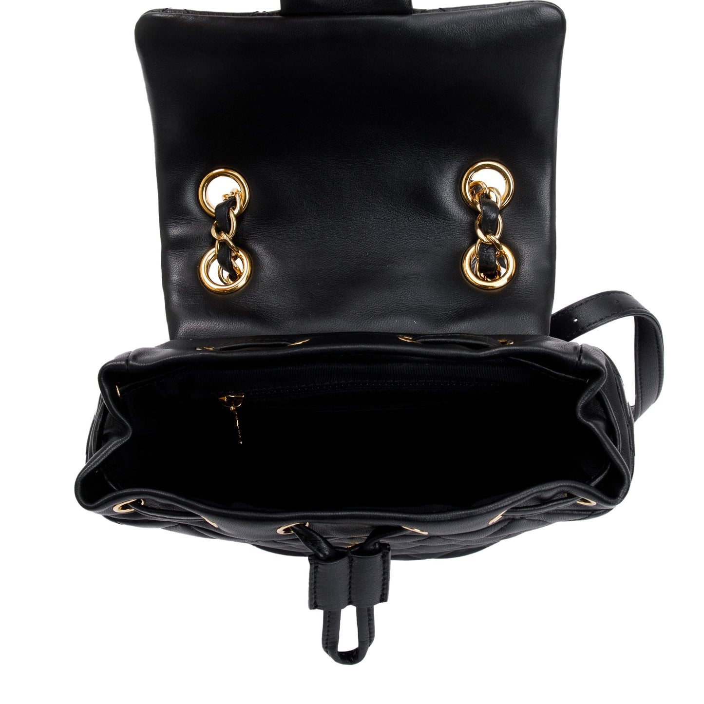 Chanel Black Quilted Lambskin Leather Mini Urban Spirit Backpack