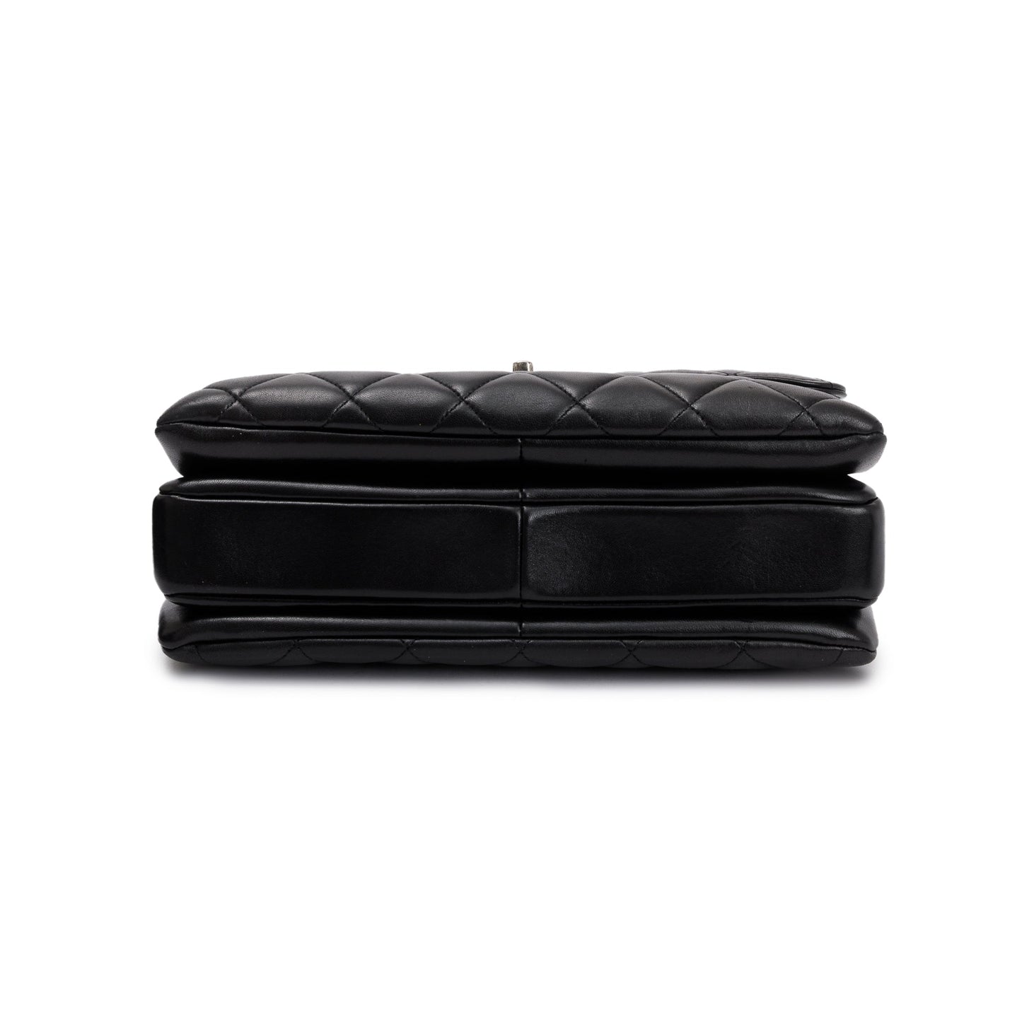 Chanel Black Quilted Lambskin Trendy CC Medium Top Handle Flap Bag