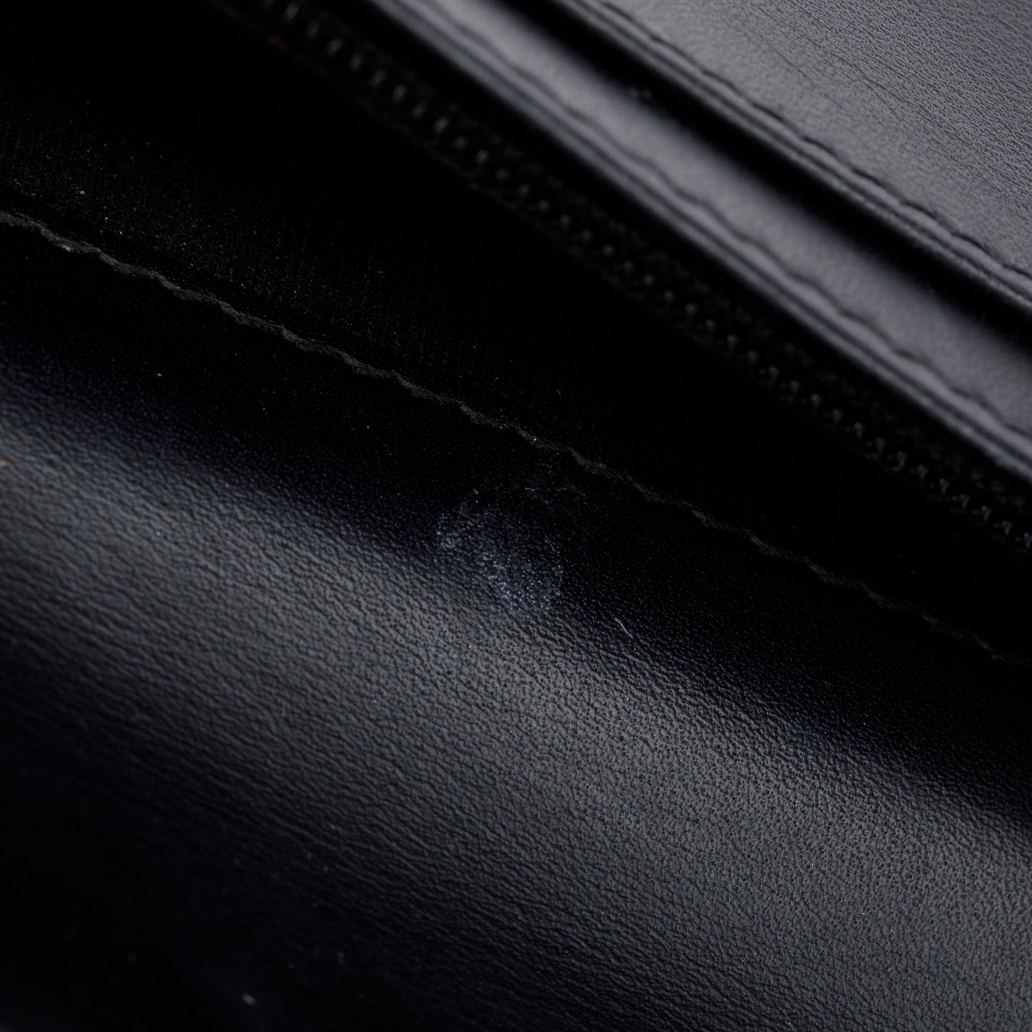 Chanel Black Quilted Patent Leather Brilliant Yen Wallet