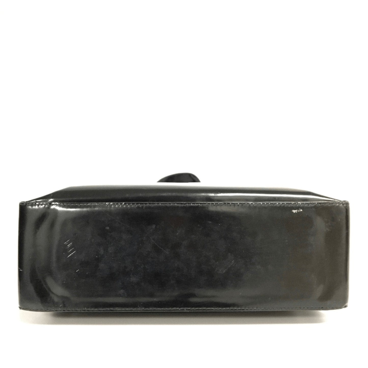 Chanel Black Vintage Vinyl Shopper Bag