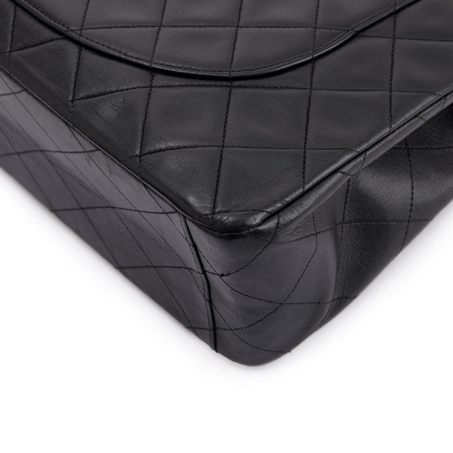 Chanel Black Vintage XL Jumbo Maxi Single Flap Bag