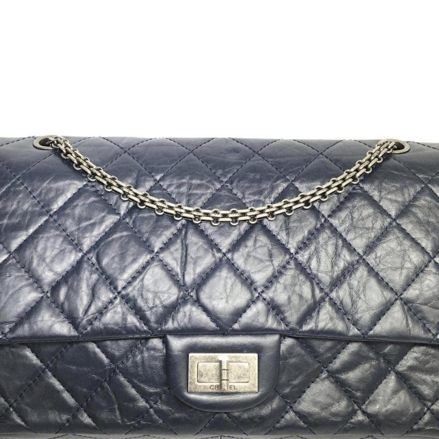 Chanel Blue Aged Calfskin Reissue 227
