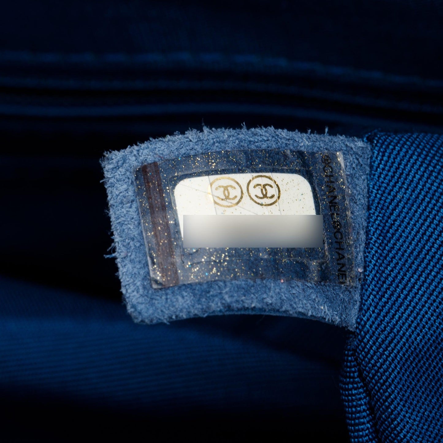 Chanel Blue Chevron Quilted Lambskin Leather Small Urban Spirit Backpack