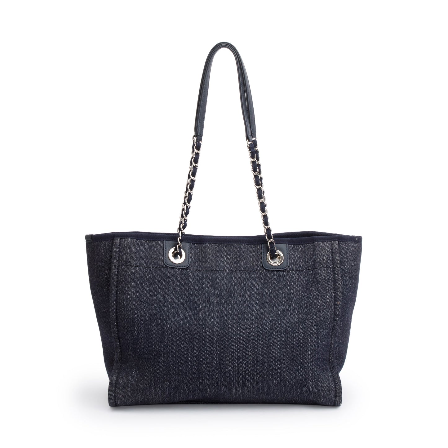Chanel Blue Denim Small Deauville Tote