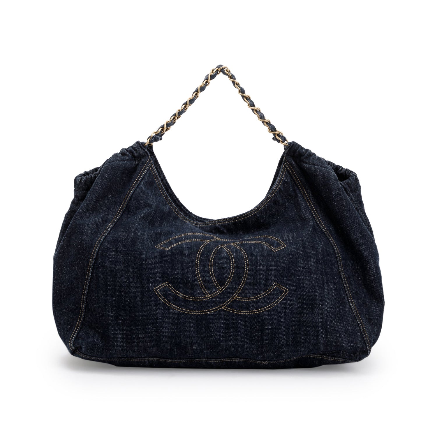 Chanel Blue Denim XL Coco Cabas Bag