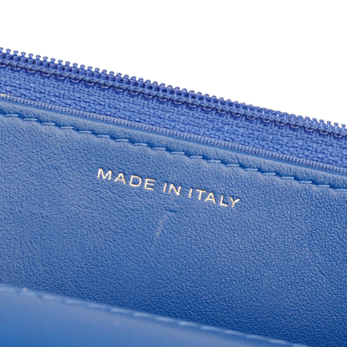 Chanel Blue Lambskin Leather 19 Wallet On Chain