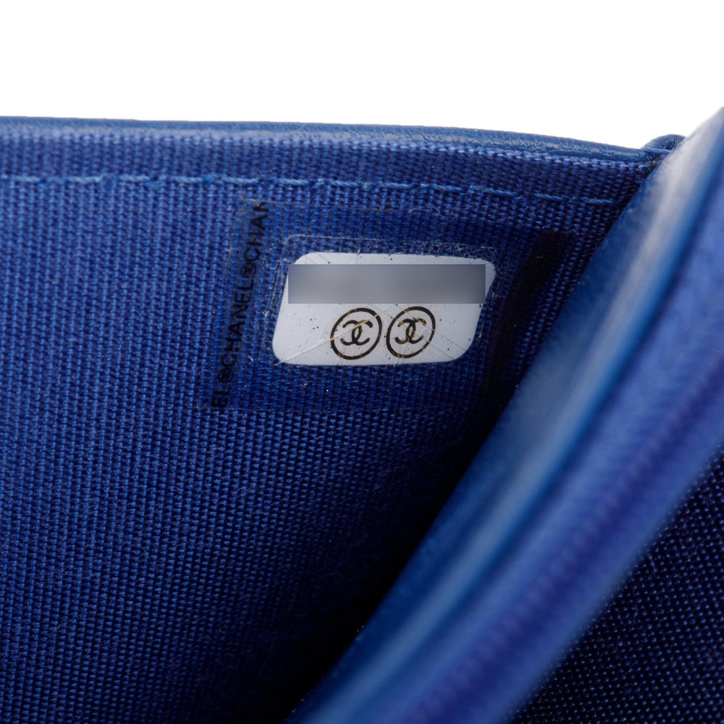 Chanel Blue Lambskin Leather 19 Wallet On Chain