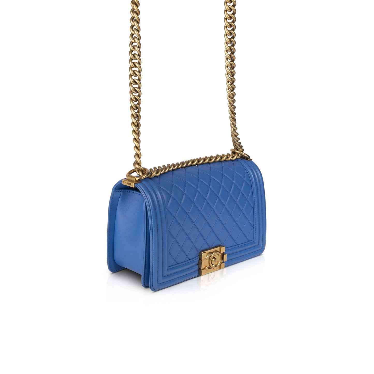 Chanel Blue Medium Boy Bag